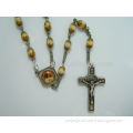 Ellipse Zircon Beads Rosary Necklace
